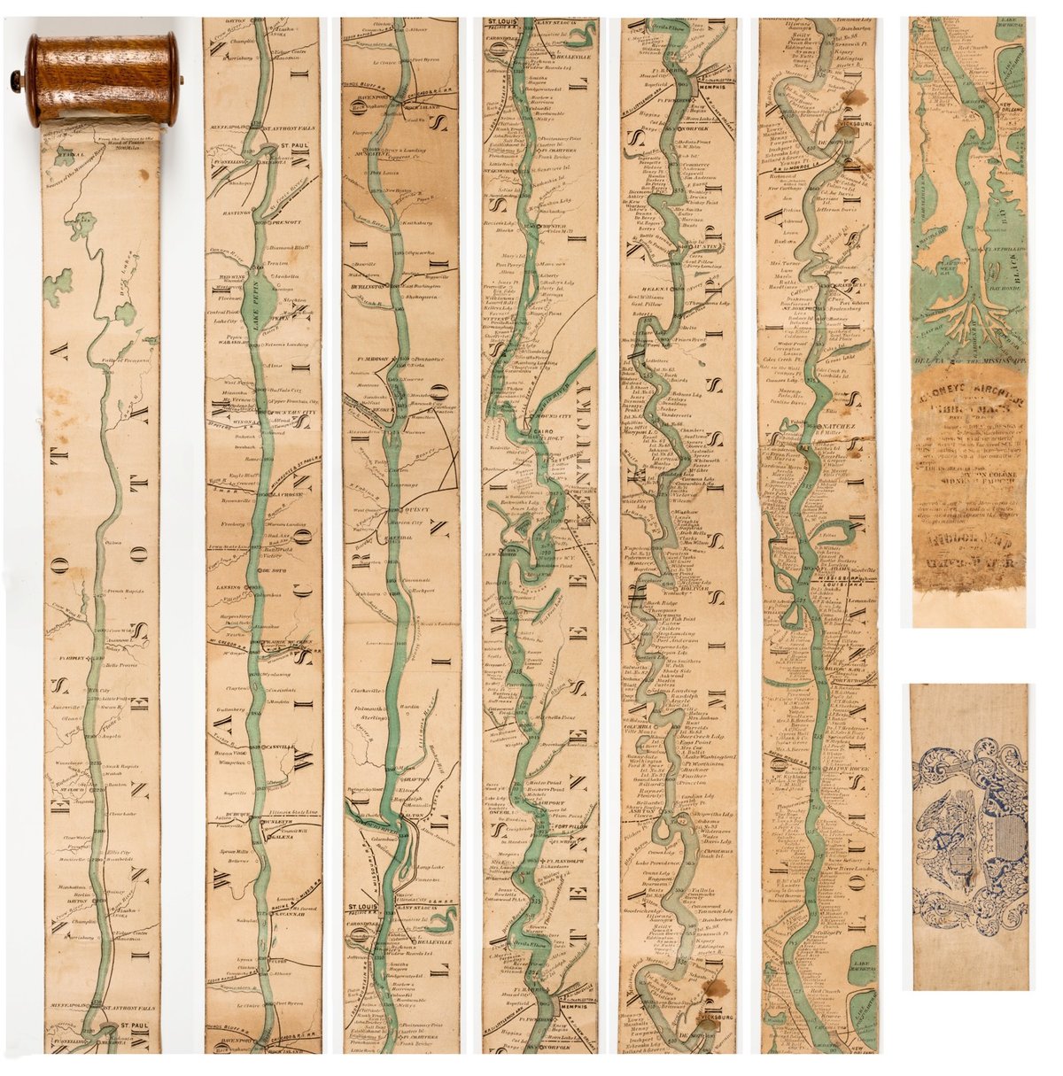 Ribbon Map Mississippi
