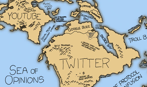 XKCD map of online communities