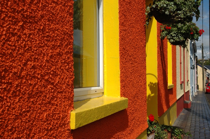 Orange and yellow