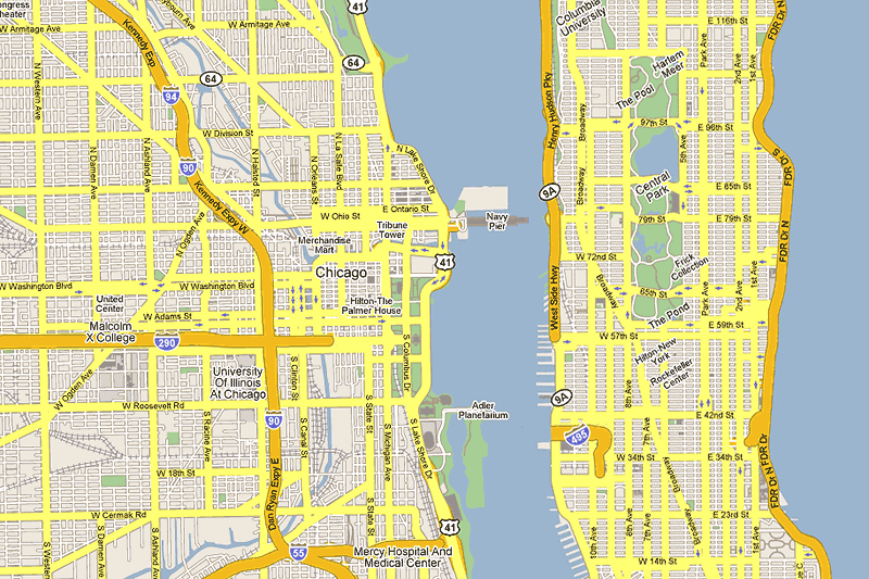 Chicago + Manhattan