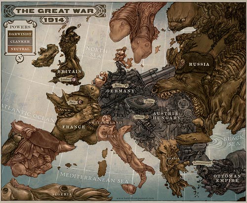blank map of europe in 1914. Caricature map of Europe, 1914