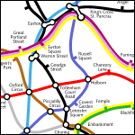 geographically accurate tube map