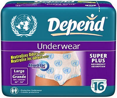 UN Depend Adult Diapers