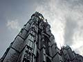 looming cathedral in antwerp