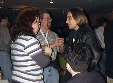 Here comes the man in black.