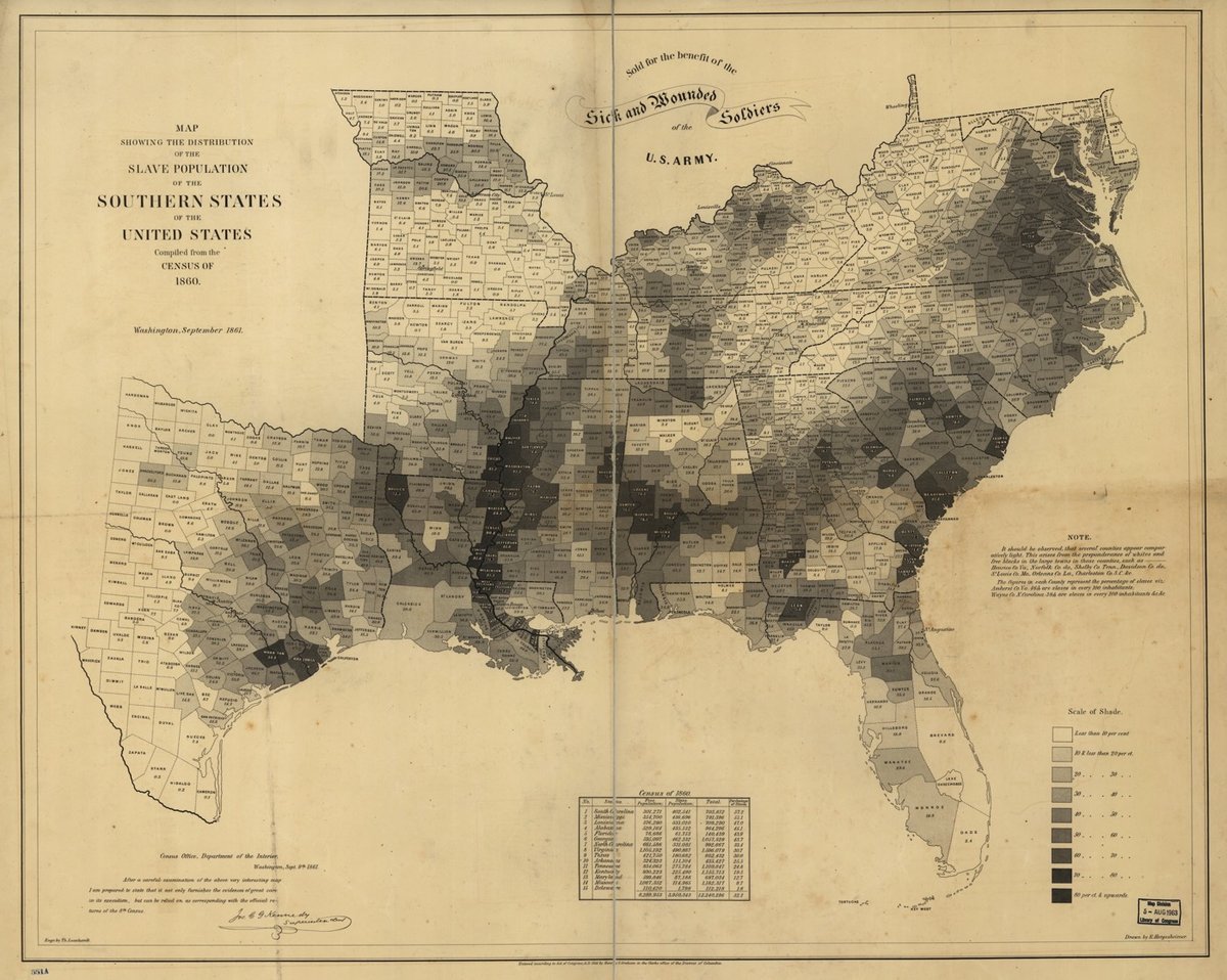 1861 Slavery Map