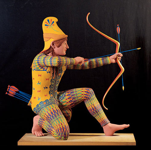 Colorful Greek Statues