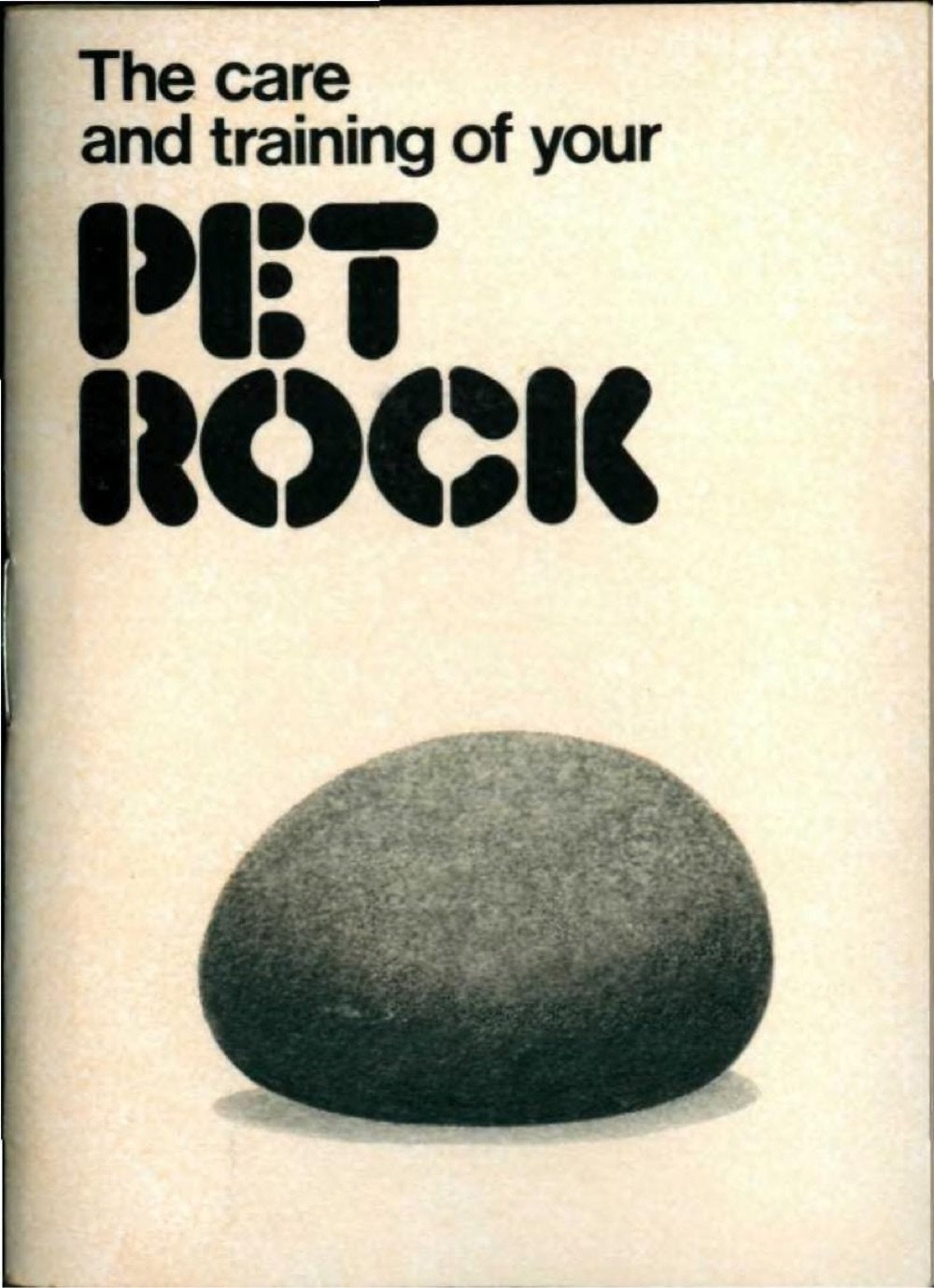 book cover for 'The Care and Training of Your Pet Rock'