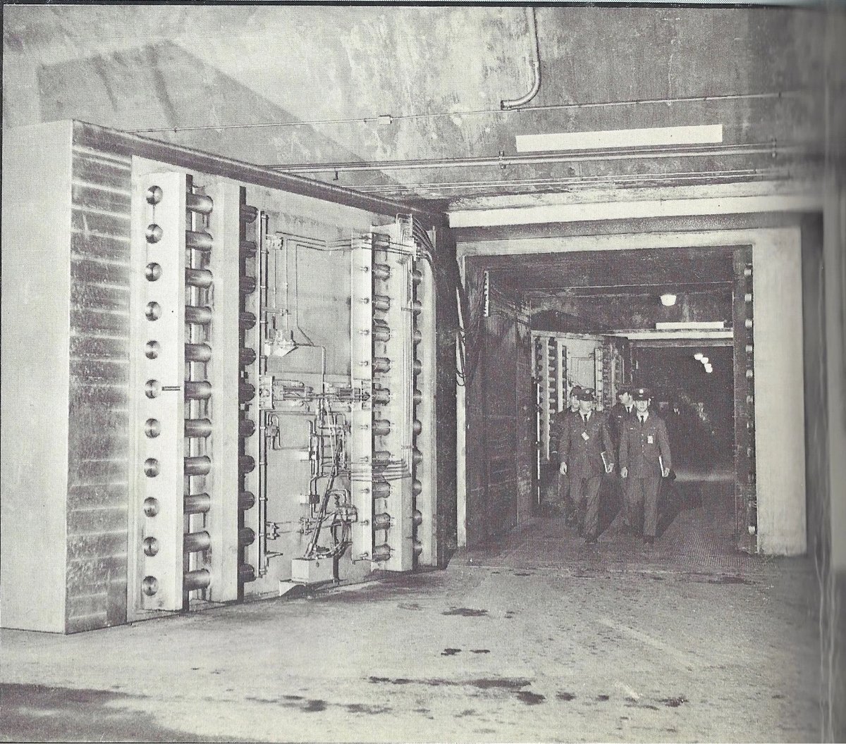 a massive door at the NORAD base in Cheyenne