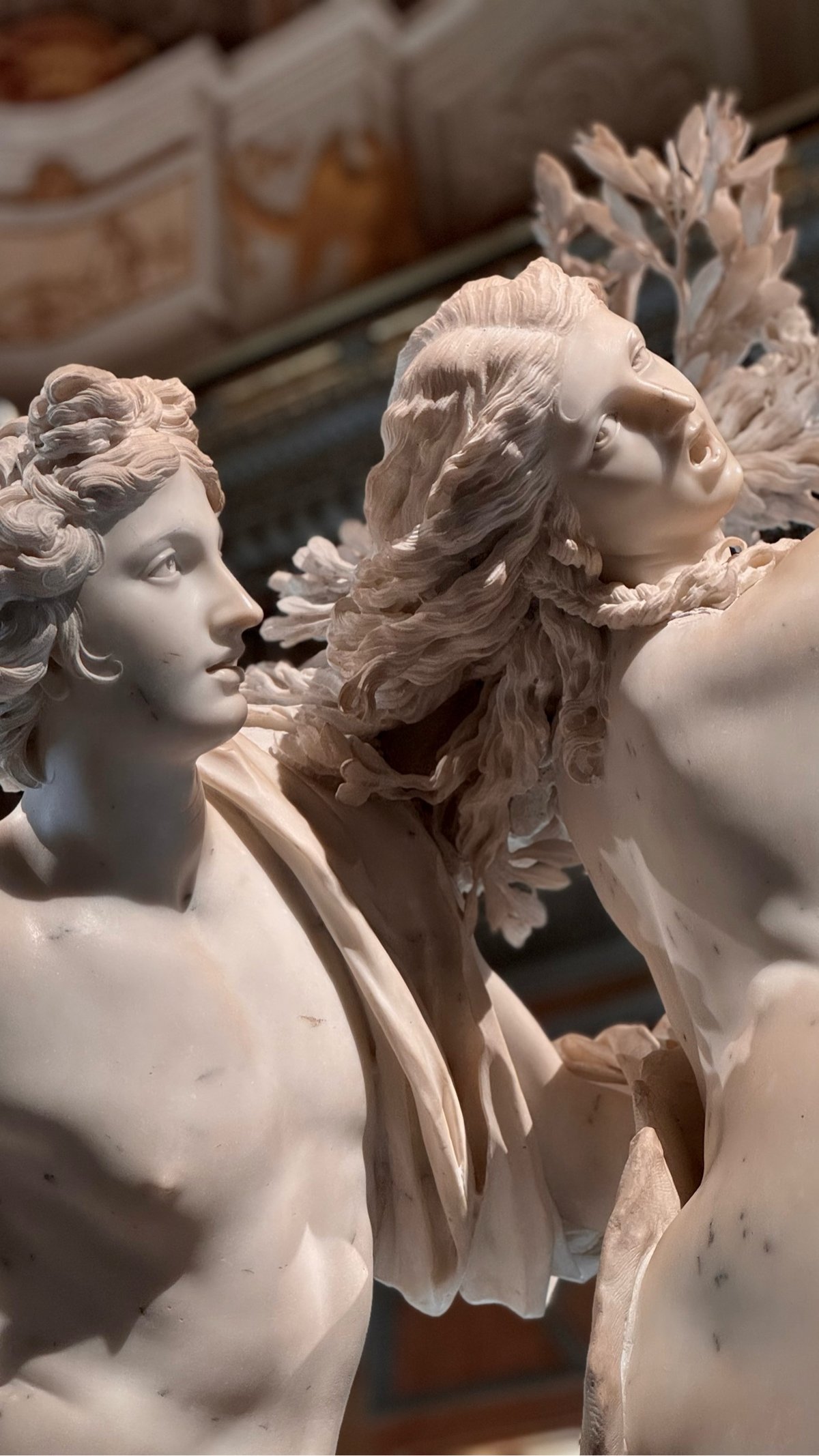 detail of Bernini's sculpture Apollo and Daphne