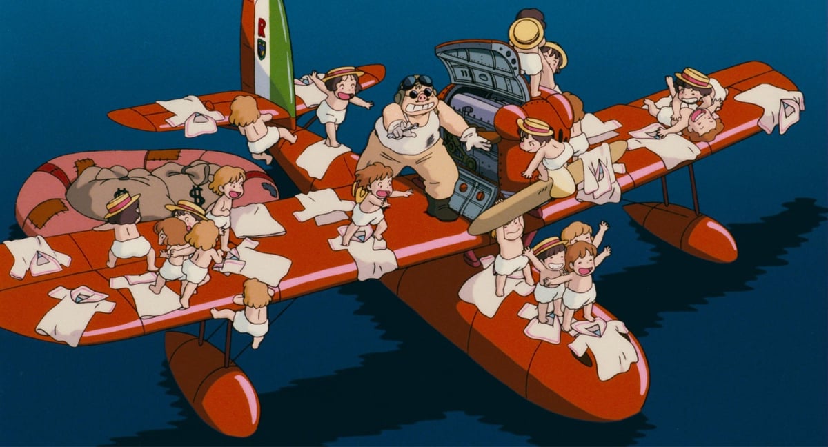 a still from a Studio Ghibli movie featuring Miyazaki's weird little guys