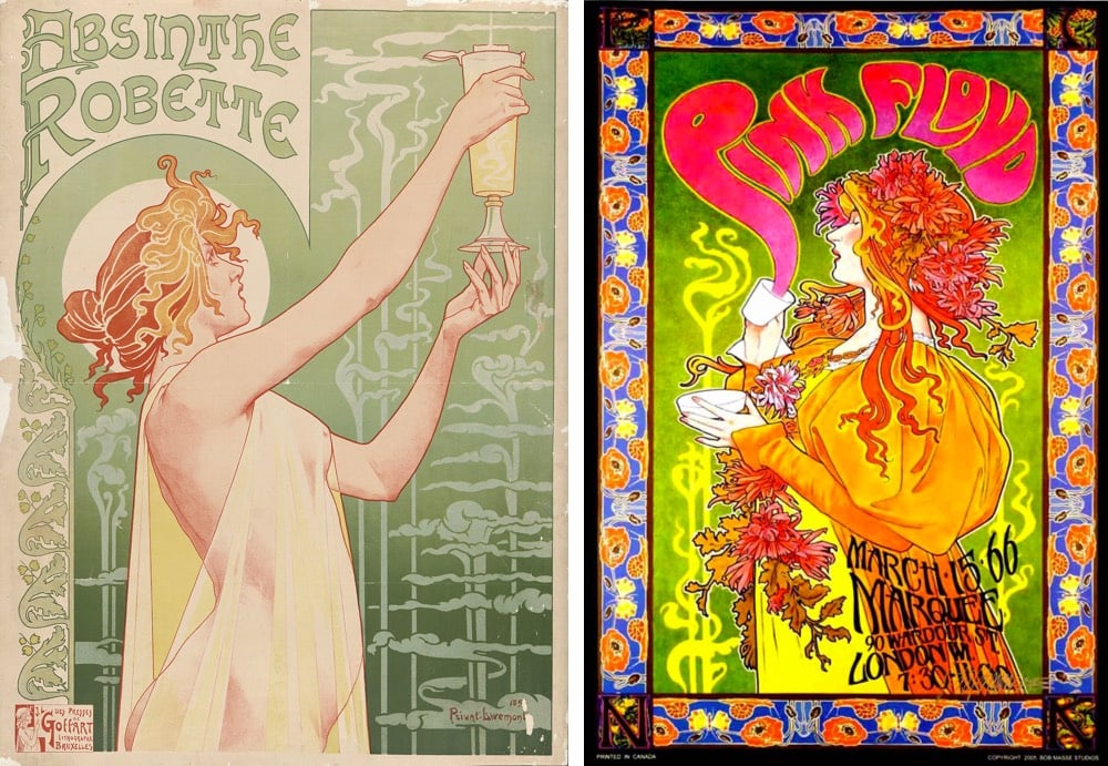 60s Posters Art Nouveau