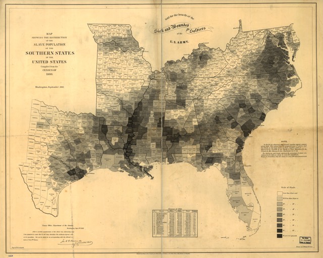 1860 Slavery Map