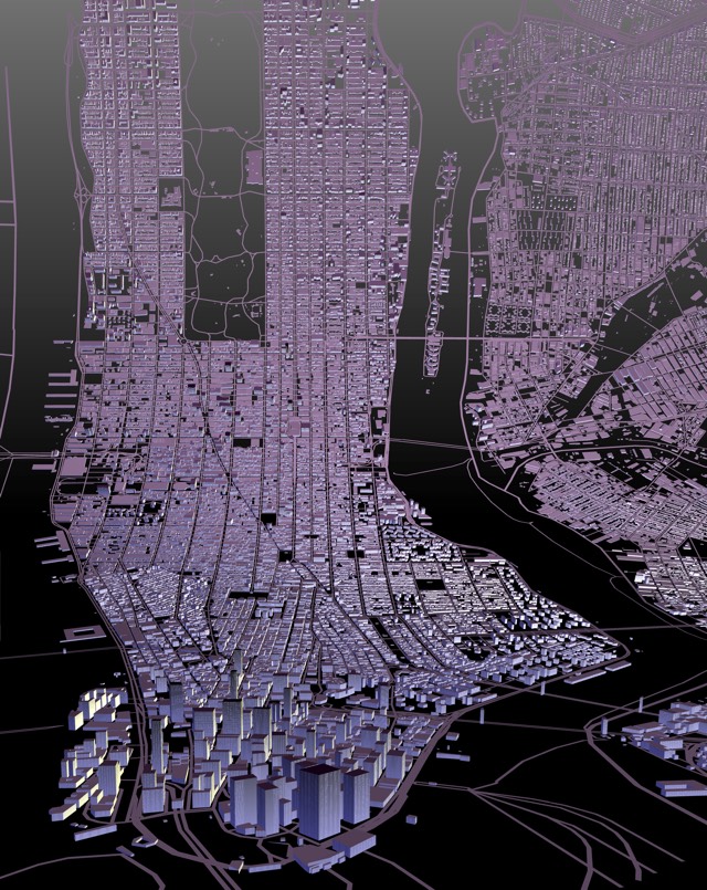 Bendy Map of Manhattan