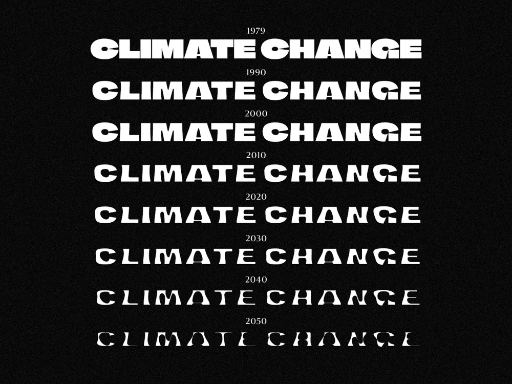 Climate Crisis typeface