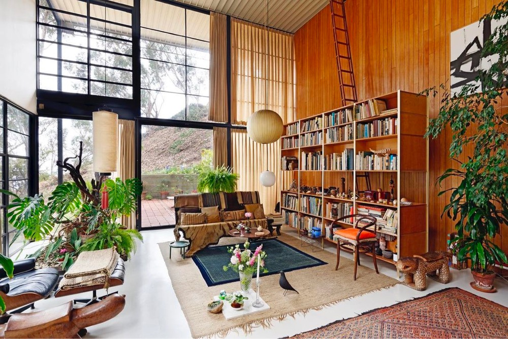 interior of a house with Eames furniture