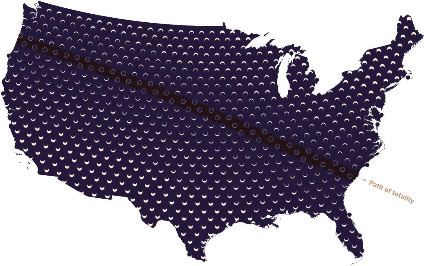Eclipse Map USA 2017