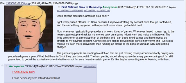 Gamestop Bank