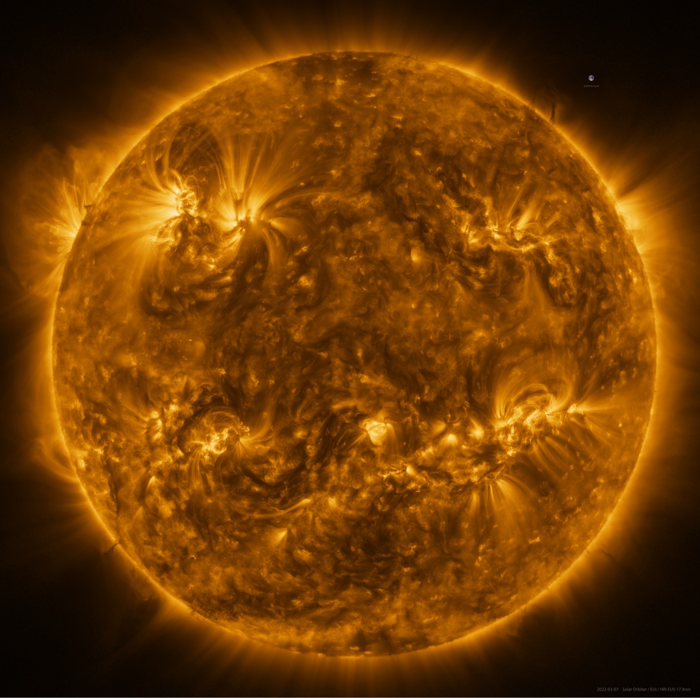 very high resolution image of the Sun