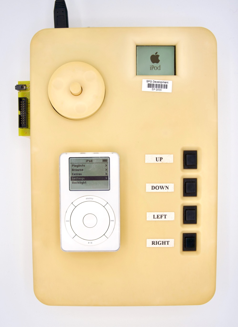 a prototype of the original iPod compared to the original iPod