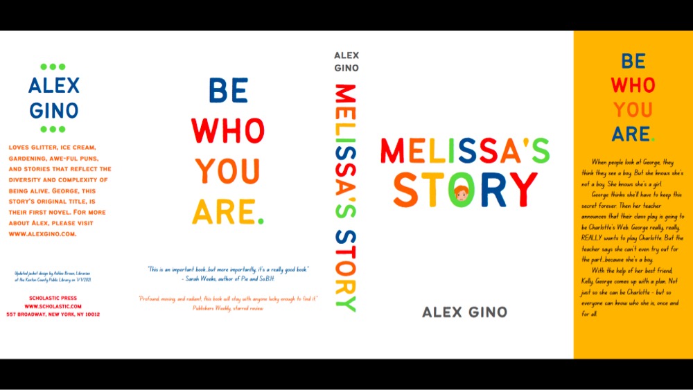 dust jacket for a book called 'Melissa's Story'