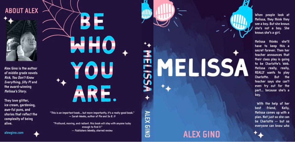 dust jacket for a book called 'Melissa'