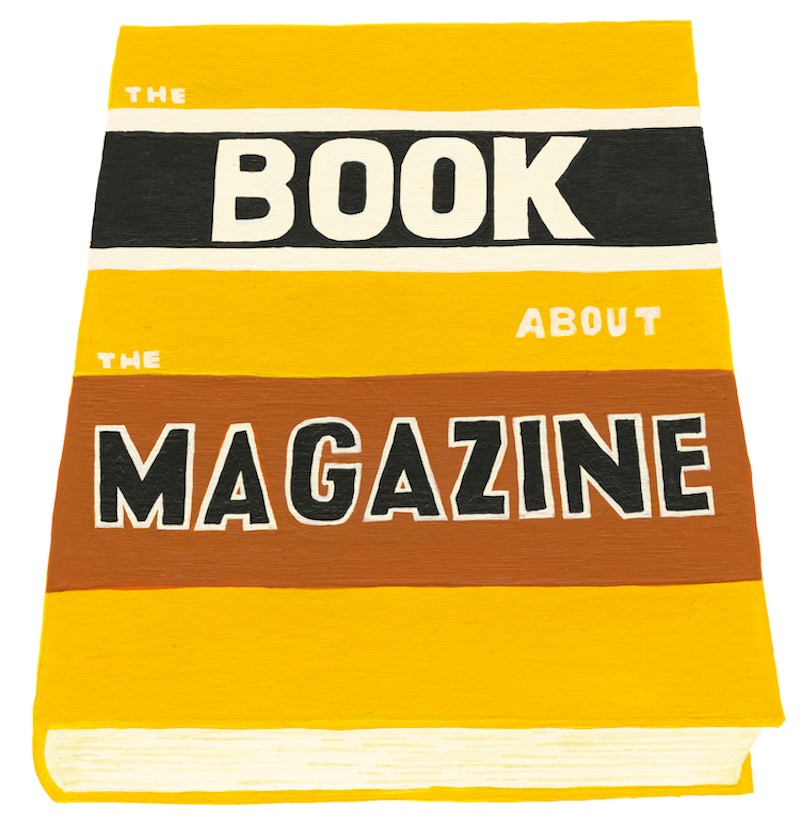 book with a cover that reads 'The Book About the Magazine'