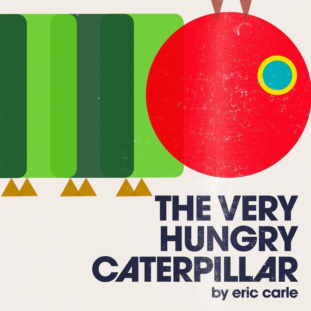 Modernist cover for The Very Hungry Caterpillar