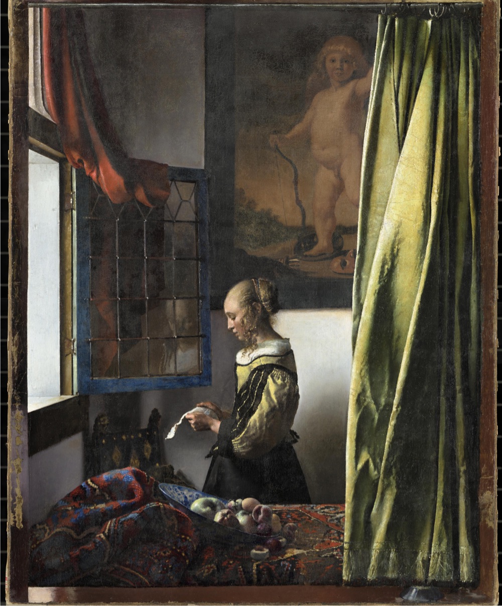 Johannes Vermeer's painting, Girl Reading a Letter at an Open Window