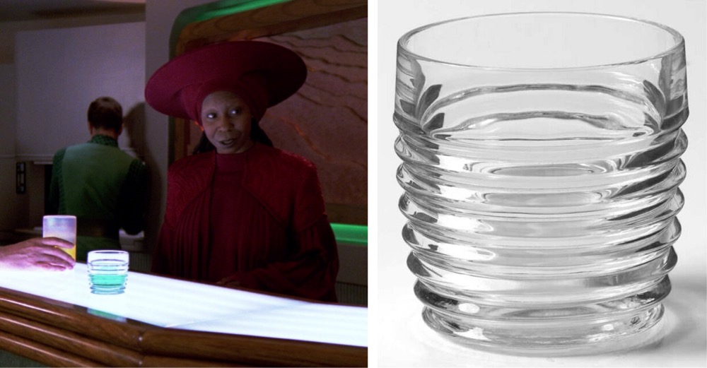 a drinking glass used in Star Trek