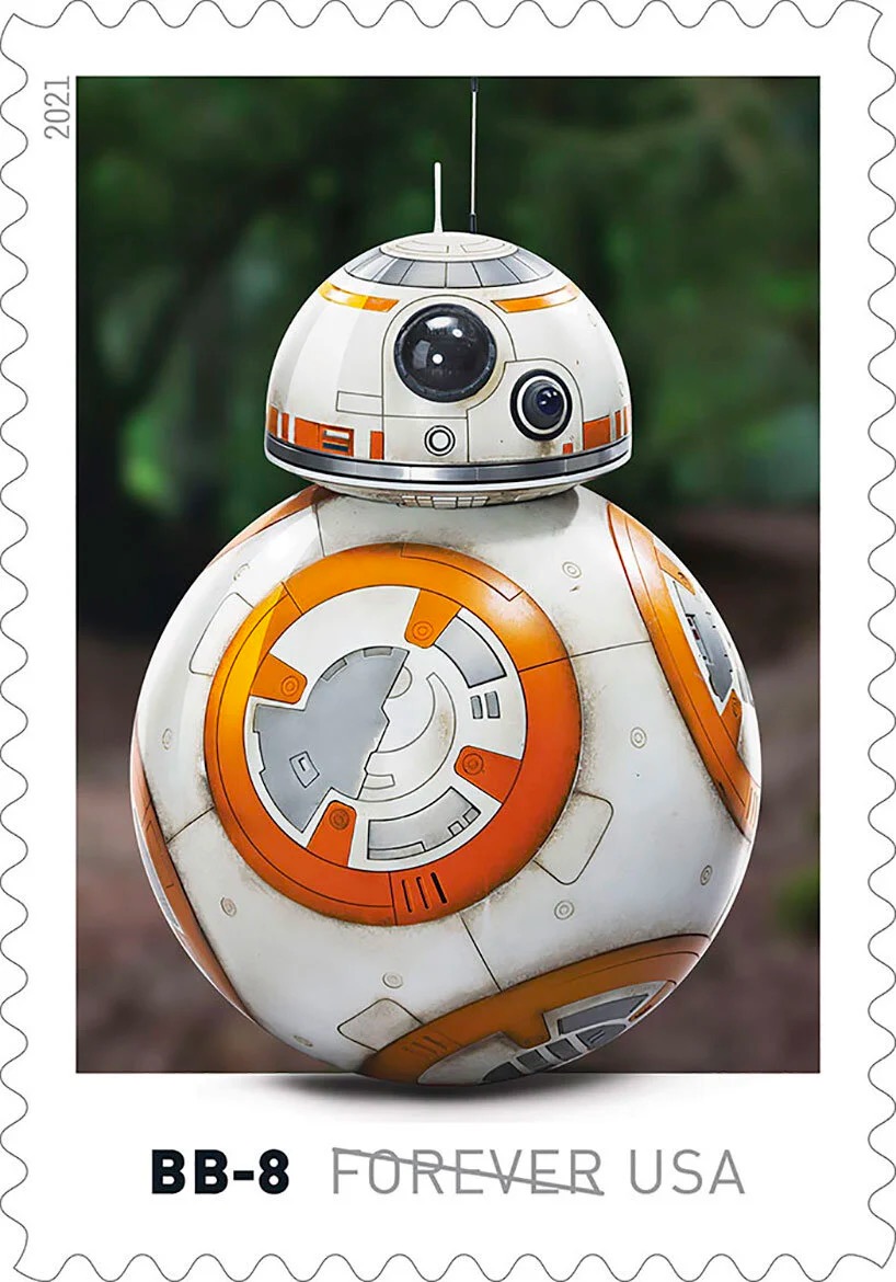 Star Wars droids stamps from the USPS