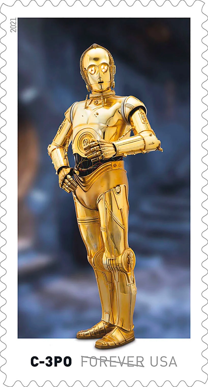 Star Wars droids stamps from the USPS