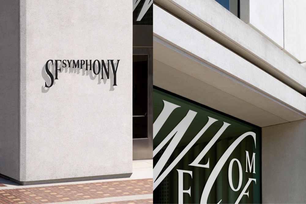signage for the SF Symphony