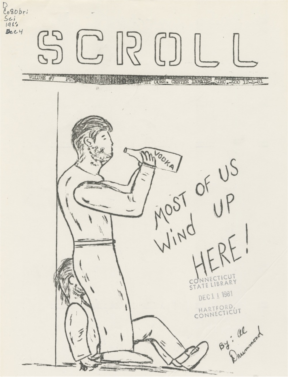 cover of Scroll, a prison newspaper